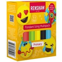 Renshaw Fondant Icing Multipack Primary Colours  - 5 x 100g