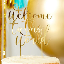 Welcome to the World Cake Topper