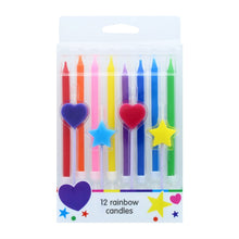 Rainbow Candles x 12