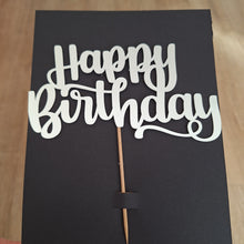 Happy Birthday Cake Topper (Card)