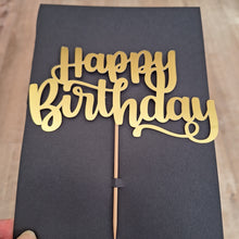 Happy Birthday Cake Topper (Card)