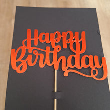 Happy Birthday Cake Topper (Card)