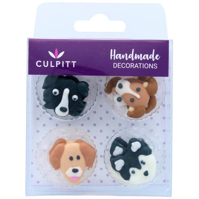 Dogs edible decorations x 12