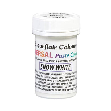 Snow White Paste Food Colour Sugarflair  22ml