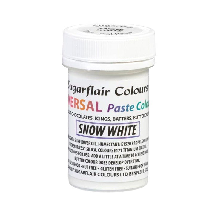 Snow White Paste Food Colour Sugarflair  22ml