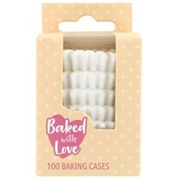 Mini Cake Cases White