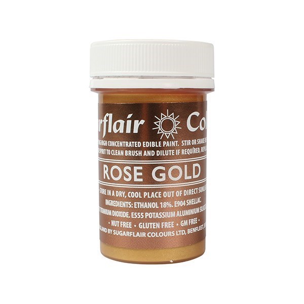 Edible Food Paint - Gold / Rose Gold / Silver - 20g