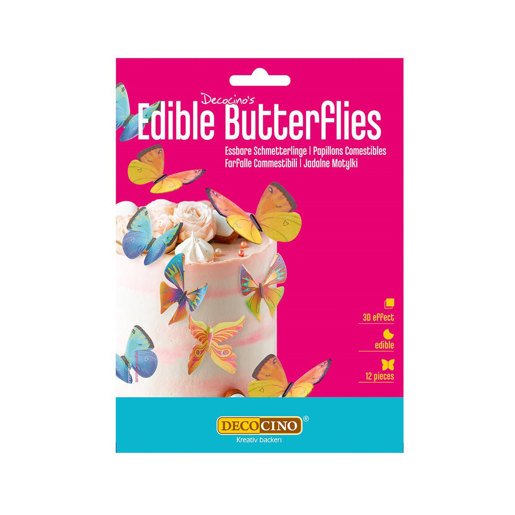 Edible Wafer Paper Butterflies (12 per pack)