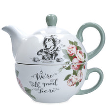 Alice in Wonderland Tea for One Teapot & Cup set