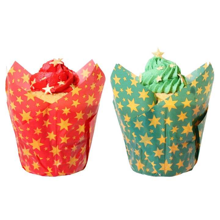 Muffin Cases - Tulip x 24 - Various Patterns