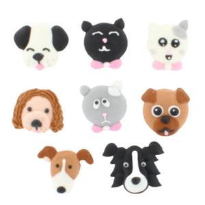 Cats and Dogs Toppers x 8