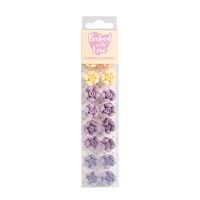 16 Ombre Flowers edible decorations