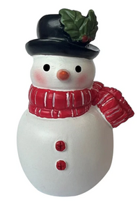 Snowman in Red Scarf Cake Topper