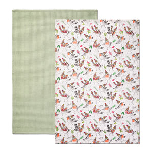 Robin Tea Towels x 2