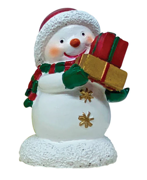 Snowman & Presents Cake Topper