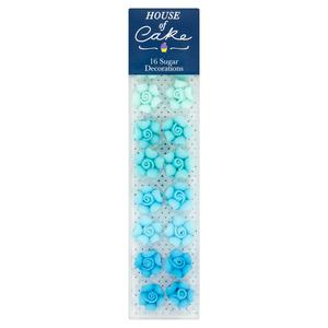 16 Ombre Flowers edible decorations