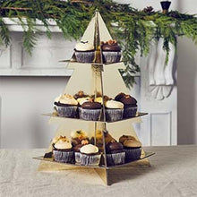 Gold Christmas Tree Cake Stand