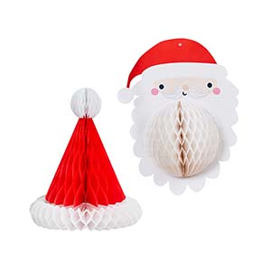 Christmas Santa & Hat x 2