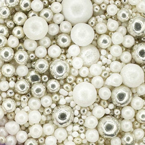 Twinkle Pearl Mix - White & Silver 50g