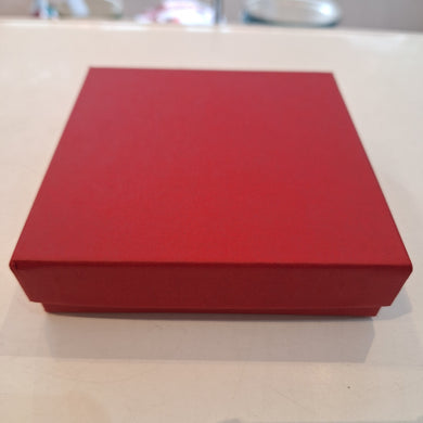 Gift Box & Lid - red & white available
