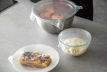 Cling Film Alternative - Reusable Silicone Stretch Lids - Set of 4