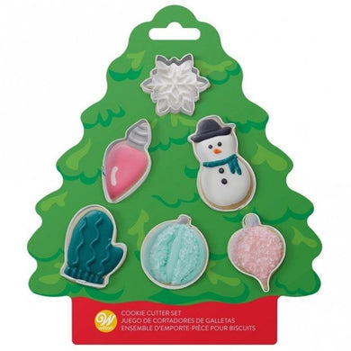 Christmas Mini Cutters - Assorted Set of 6 (Tree)