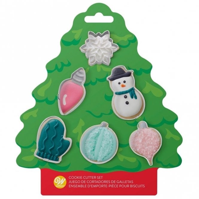 Christmas Mini Cutters - Assorted Set of 6 (Tree)