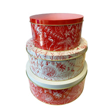 Cake Tin: Red & White