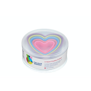 Tub of 6 Multicoloured Cookie Cutters - various shapes available