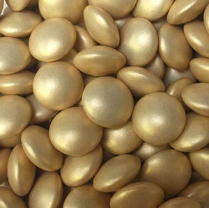 Mini Gold Glimmer Chocolate Beans 50g
