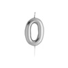 Number Candles - Silver